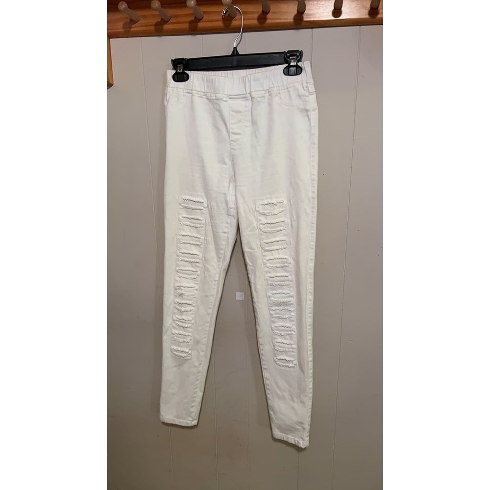 Umgee‎ USA Women's Distressed White Pants